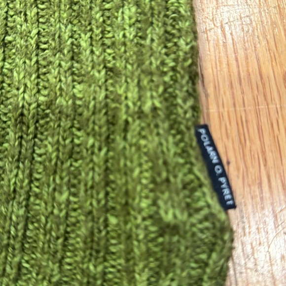 Polarn O. Pyret Sweden Green Cable Preppy Sweater 6-9 Months - Picture 4 of 8